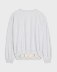 loose sweatshirt IN cotton fleece - PALE GREY / YELLOW / BURGUNDY -  - 2 | CELINE
