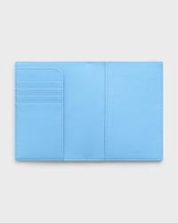 PASSPORT COVER TAKEAWAY IN SMOOTH LAMBSKIN - SKY BLUE / RED - TECH ACCESSORIES - 2 | CELINE