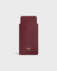 PEINE PEQUEÑO PARA EL CABELLO CON ESTUCHE DE PIEL DE BECERRO LISA - SYRAH / ULTRARROJO - ACCESORIOS DE BELLEZA - 2 | CELINE