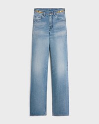 petite kitty jeans in denim - PISMO WASH -  - 1 | CELINE
