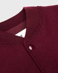 테디 재킷 - 텍스처드 울 - 보르도 -  - 2 | CELINE