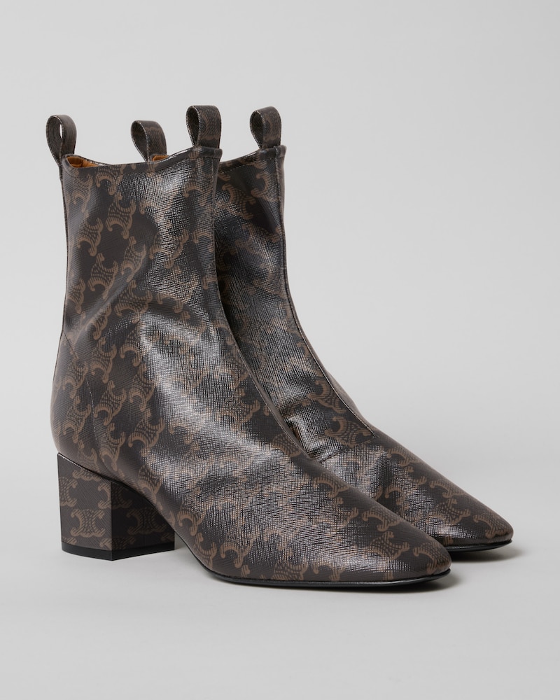MIDI BOOTY  - BLACK / BROWN -  - 1 | CELINE