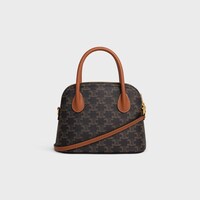 TEEN HONORINE BAG IN Triomphe Canvas and Calfskin - TAN - CROSS-BODY BAGS - 2 | CELINE