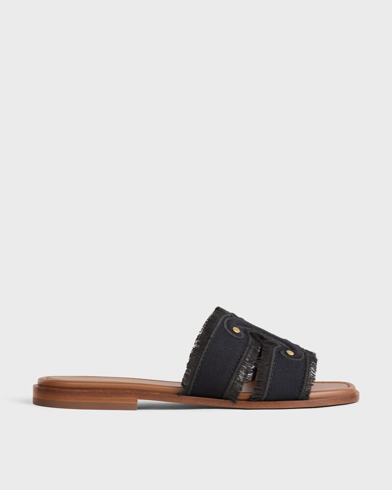 MARINA PANTOLETTE AUS CANVAS - SCHWARZ -  - 1 | CELINE