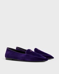 AURA LOAFER IN Velvet - PURPLE -  - 2 | CELINE