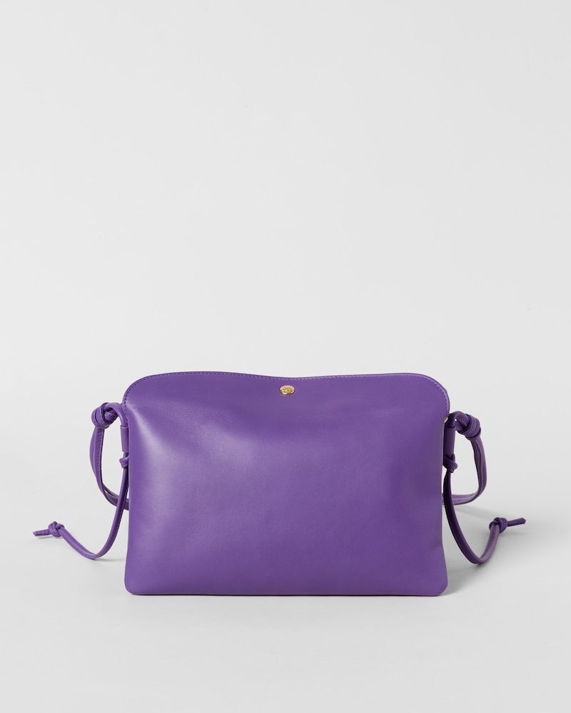 TRIO FLAP IN Smooth Lambskin - PURPLE - ALL BAGS - 1 | CELINE