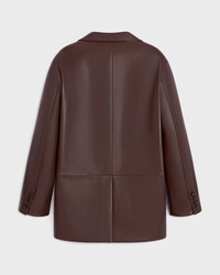 tailored jacket IN soft lambskin - CHOCOLATE -  - 2 | CELINE