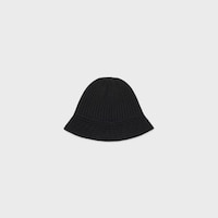 Triomphe cloche beanie in cashmere - BLACK -  - 2 | CELINE