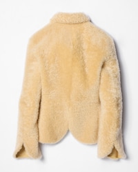 jacket IN SHEARLING - EGGNOG -  - 2 | CELINE