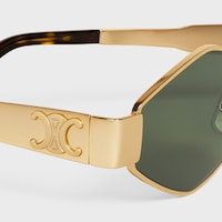 Triomphe Metal 02 Sunglasses in Metal - GOLD / GREEN -  - 2 | CELINE