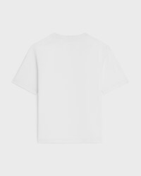 loose t-shirt IN cotton jersey - OPTIC WHITE/RED/DENIM BLUE - NEW - 2 | CELINE