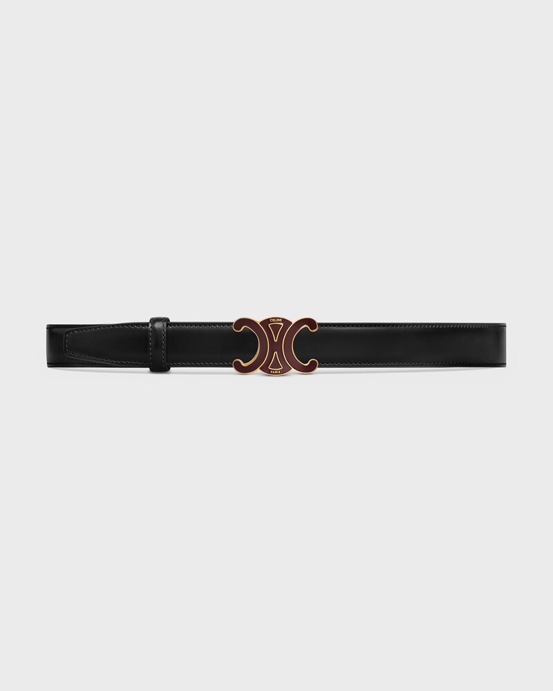 lani&egrave;re de ceinture r&eacute;versible 25MM Taurillon et Toile Triomphe -  -  - 1 | CELINE