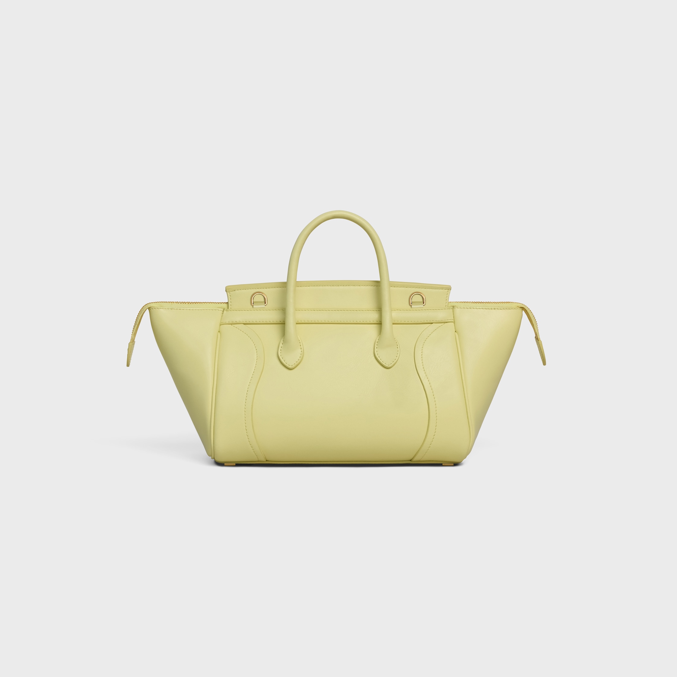 LITTLE LUGGAGE IN SUPPLE SHINY LAMBSKIN - CITRUS | CELINE