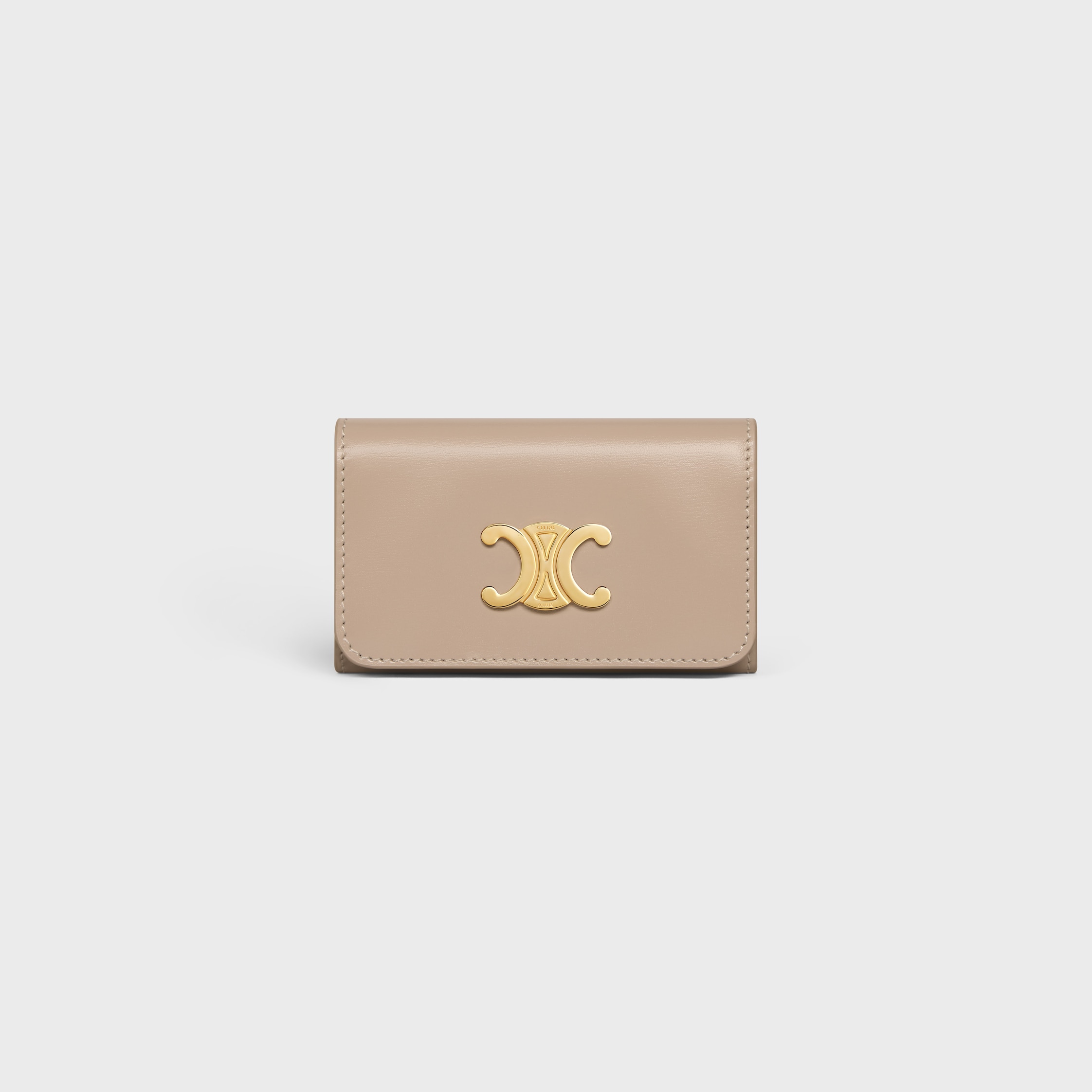トリオンフ キーケース / シャイニーカーフスキン - サファリ | CELINE