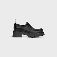 CELINE TRIOMPHE - MOCASÍN DE CURTIDO VEGETAL DE PIEL DE BECERRO Y PIEL DE BECERRO - NEGRO -  - 1 | CELINE
