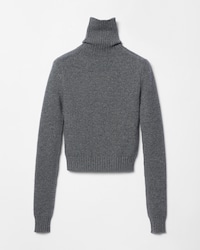 turtleneck sweater IN wool and cashmere - DARK GREY -  - 2 | CELINE