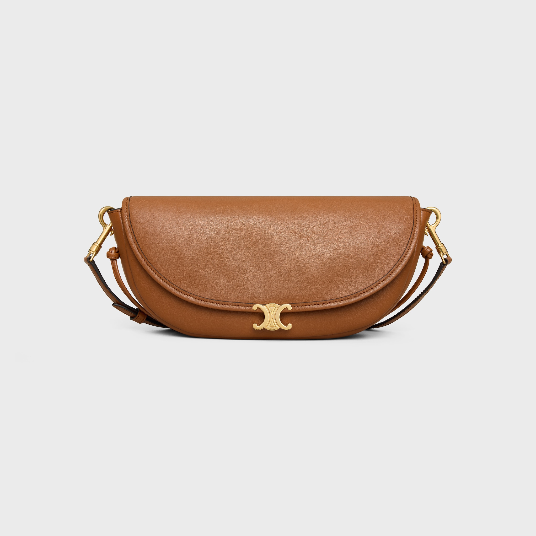 CELINE LITTLE HALFMOON SOFT TRIOMPHE IN SUPPLE SHINY LAMBSKIN