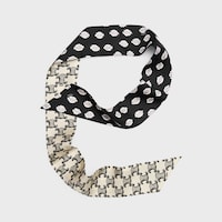 lavalliere IN silk twill - Black Vanilla -  - 2 | CELINE