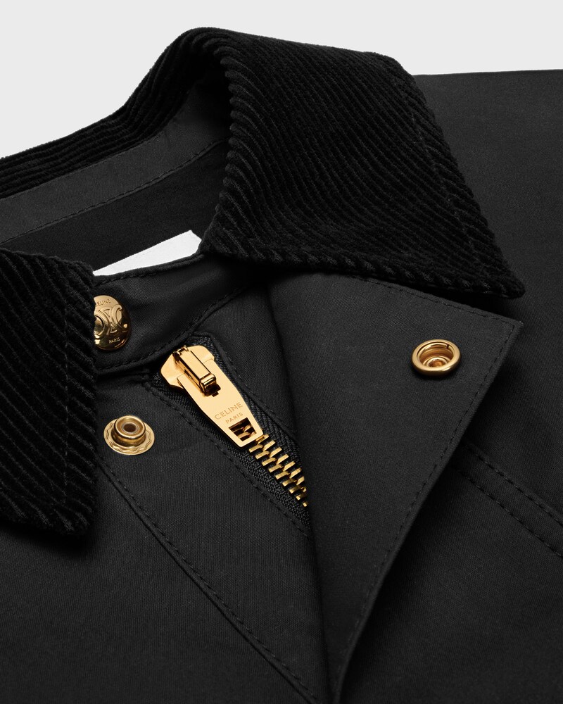 veste coton cir&eacute; - Noir -  - 1 | CELINE