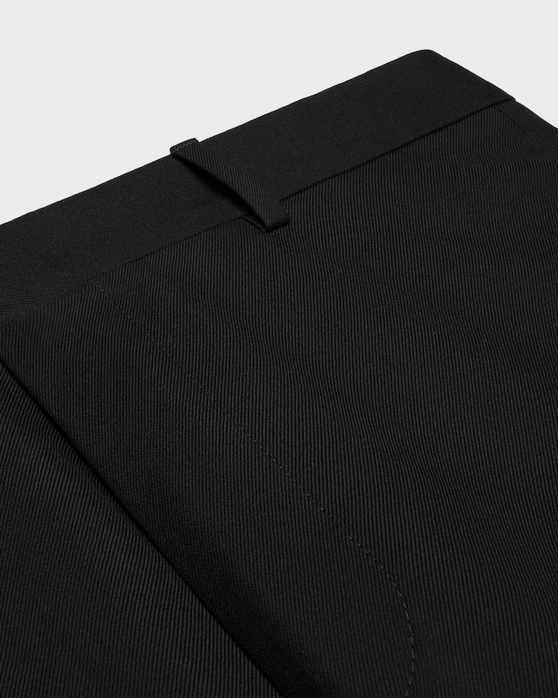 Calça Ethan em lã gabardine - PRETO - - 1 | CELINE