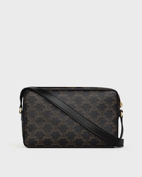 MEDIUM MESSENGER BAG IN Triomphe Canvas with Celine Print - BLACK - HAND-PICKED GIFTS - 2 | CELINE