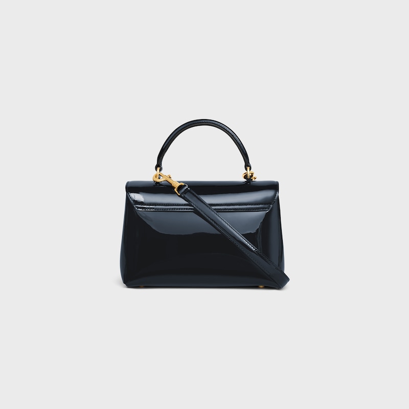 TEEN NINO BAG EM COURO DE VITELA EM VERNIZ - DEEP NAVY - NINO - 1 | CELINE