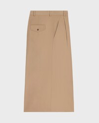 montauk cropped trousers IN COTTON AND WOOL GABARDINE - BEIGE -  - 2 | CELINE