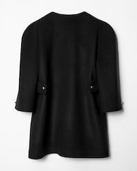 coat IN cashmere felt - BLACK -  - 2 | CELINE