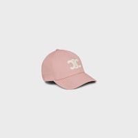 triomphe baseball cap in cotton - VINTAGE PINK -  - 1 | CELINE