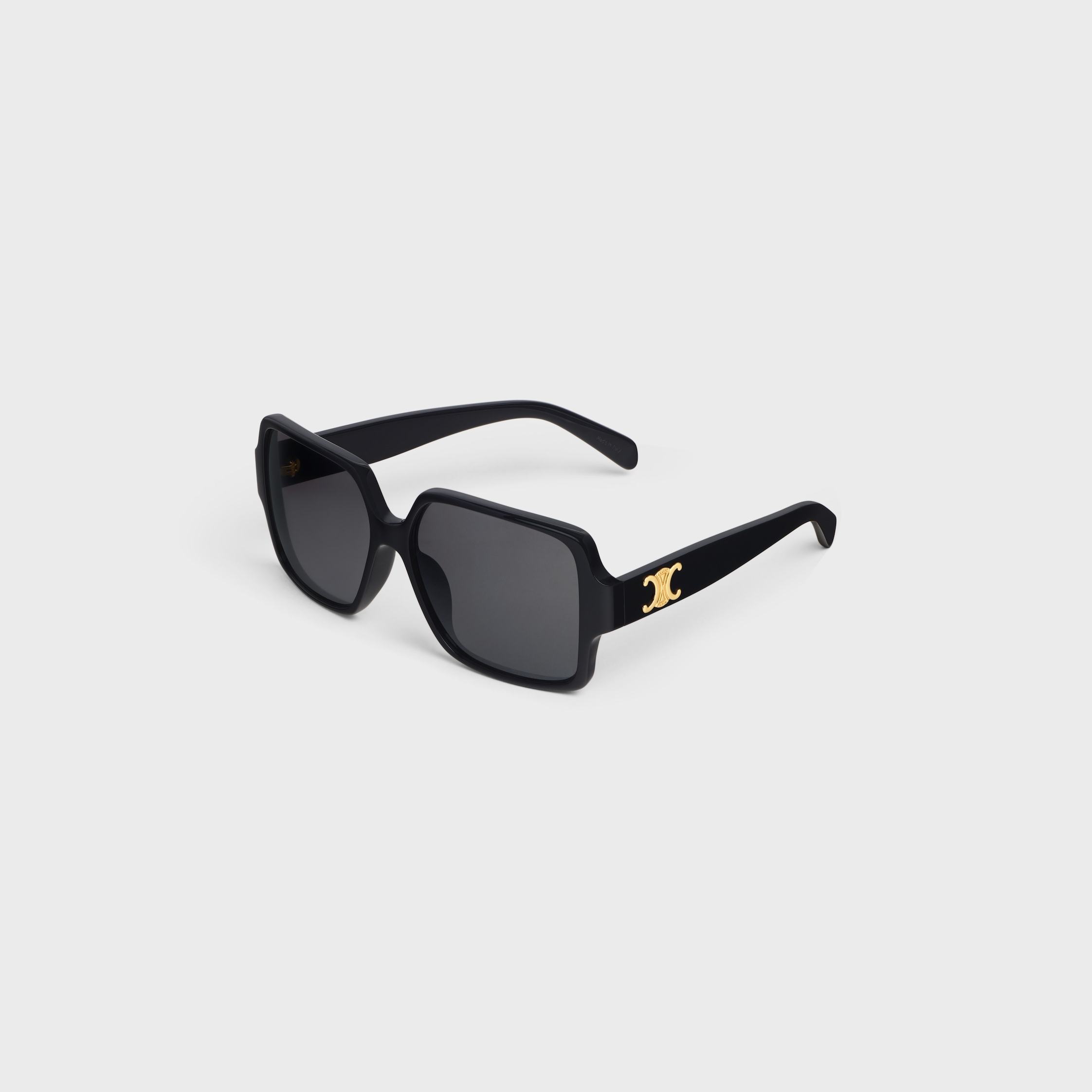 TRIOMPHE 16 SUNGLASSES IN ACETATE - BLACK | CELINE