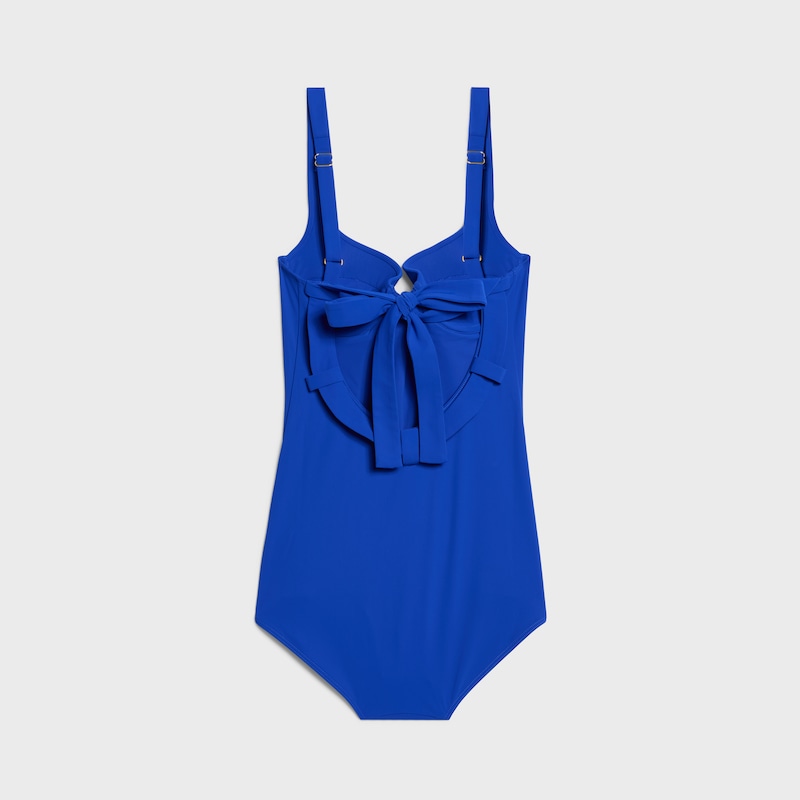 balconette swimsuit IN matte jersey - ELECTRIC BLUE -  - 1 | CELINE
