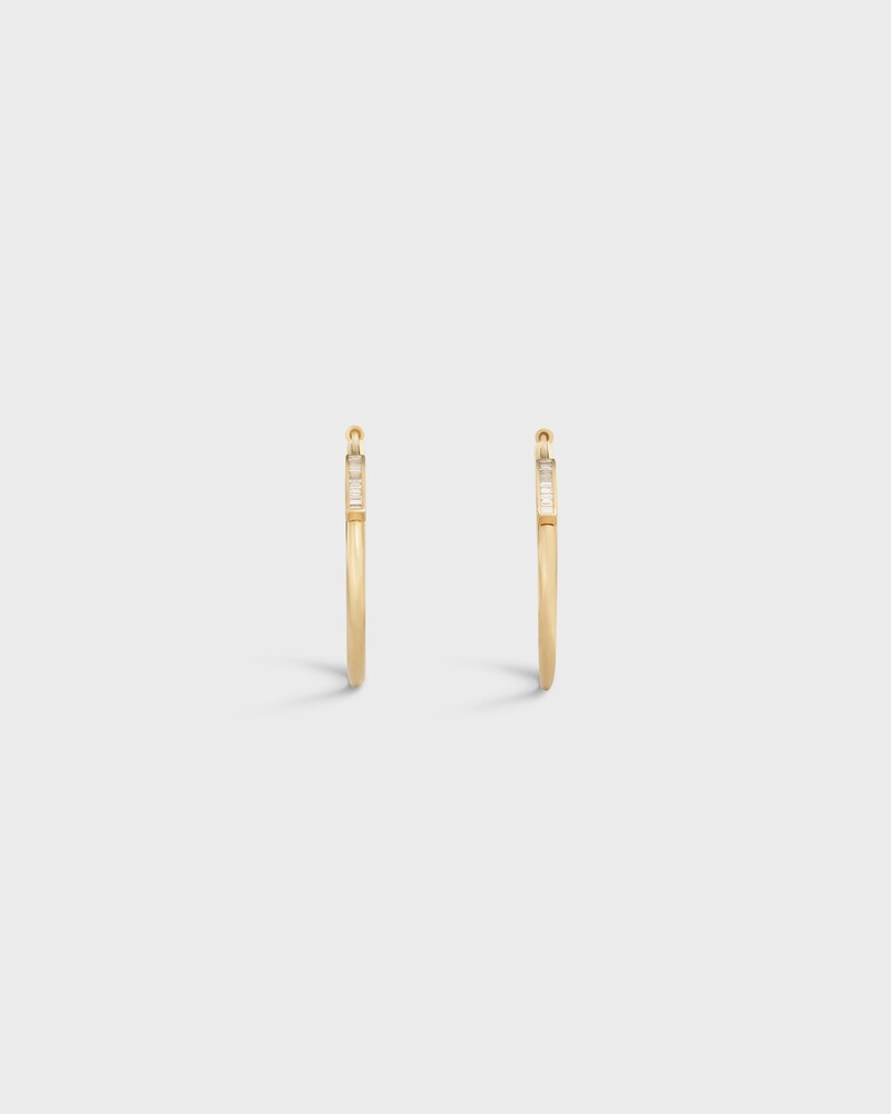 Aros grandes Systeme de oro amarillo y diamantes - Oro amarillo - JOYERÍA - 1 | CELINE