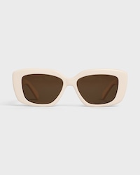 Triomphe 04 Sunglasses in Acetate - IVORY -  - 1 | CELINE