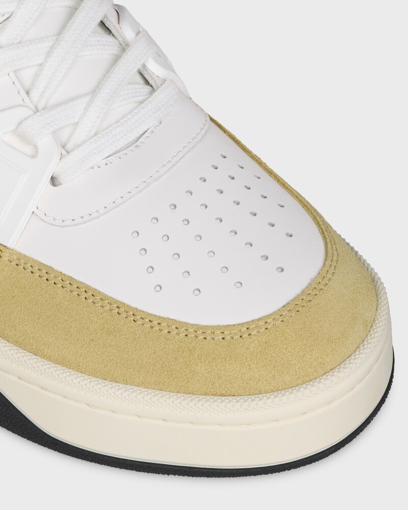 Sneaker CT-09 in pelle di vitello, pelle di vitello scamosciata e rete - CREMA / MARRONE -  - 1 | CELINE