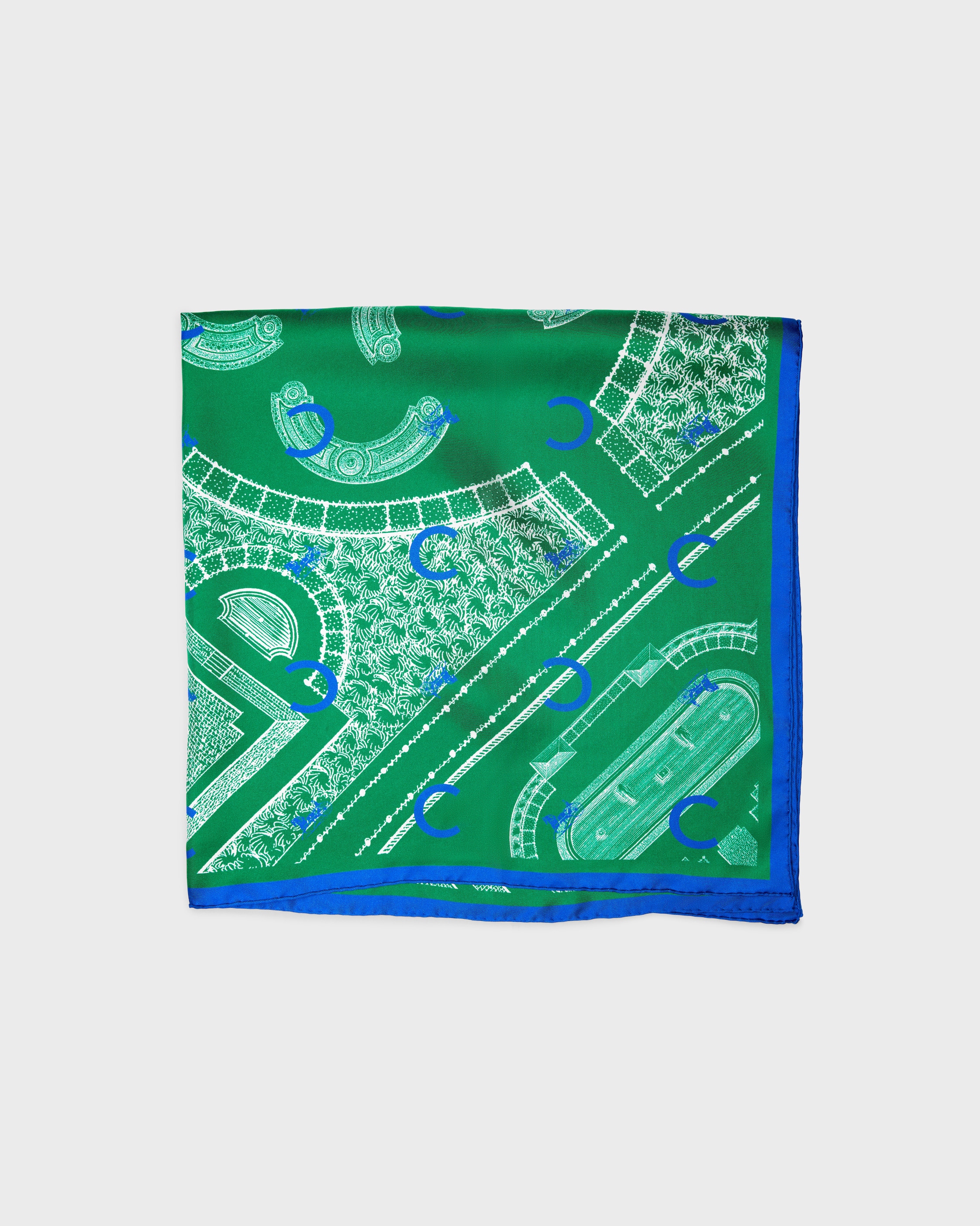 PARTERRE FOULARD, 90 - BLUE/GREEN | CELINE