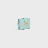 FINE STRAP WALLET NINO IN GRAINED SUPPLE CALFSKIN - POWDER BLUE - NEW - 2 | CELINE