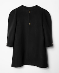coat IN cashmere felt - BLACK -  - 1 | CELINE