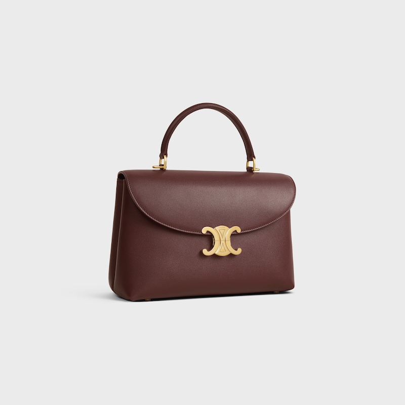 MEDIUM NINO BAG IN SUPPLE GRAINED CALFSKIN - CHESTNUT - NINO - 1 | CELINE