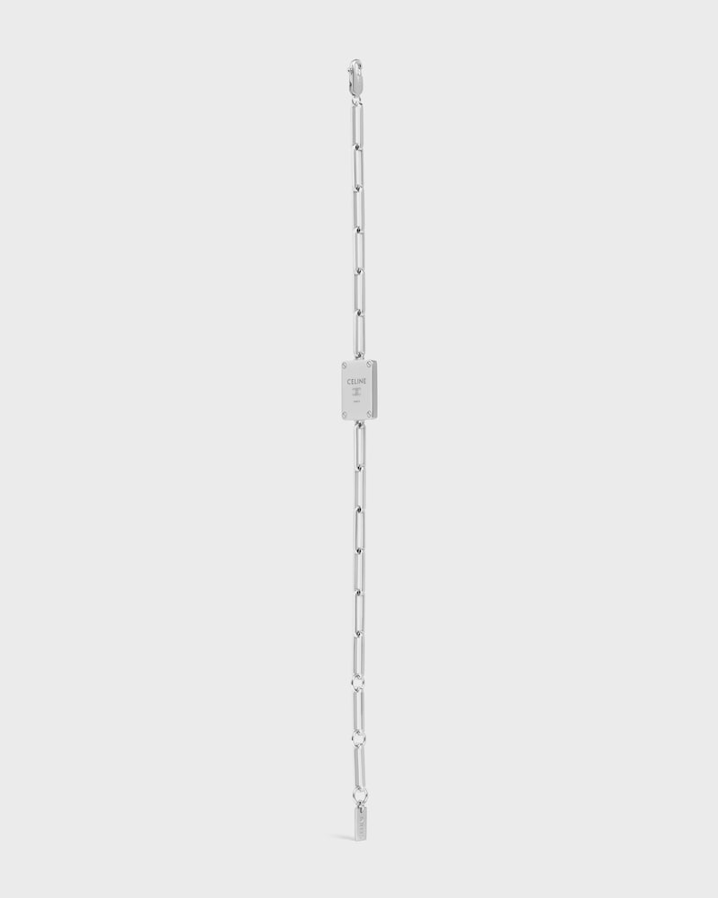 BRACELET TAG TRIOMPHE EN LAITON RHODIÉ - ARGENT - BRACELETS - 1 | CELINE