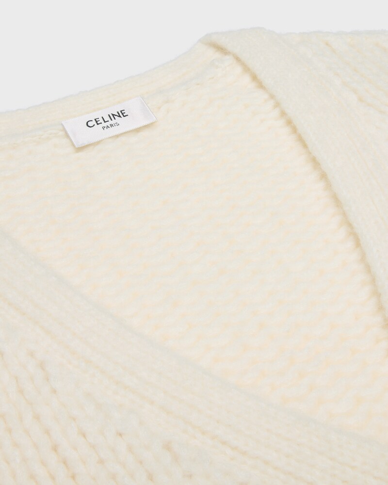 cardigan IN cashmere and silk - OFF WHITE -  - 1 | CELINE