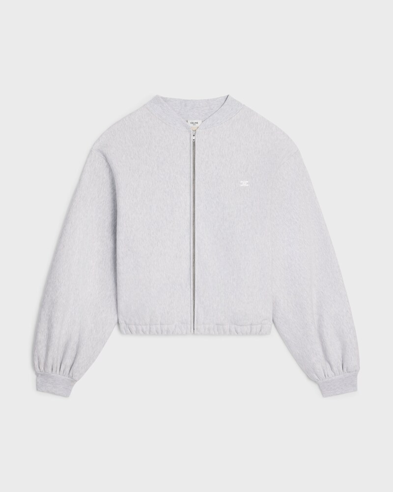 teddy molleton coton - PALE GREY/ OFF WHITE -  - 1 | CELINE