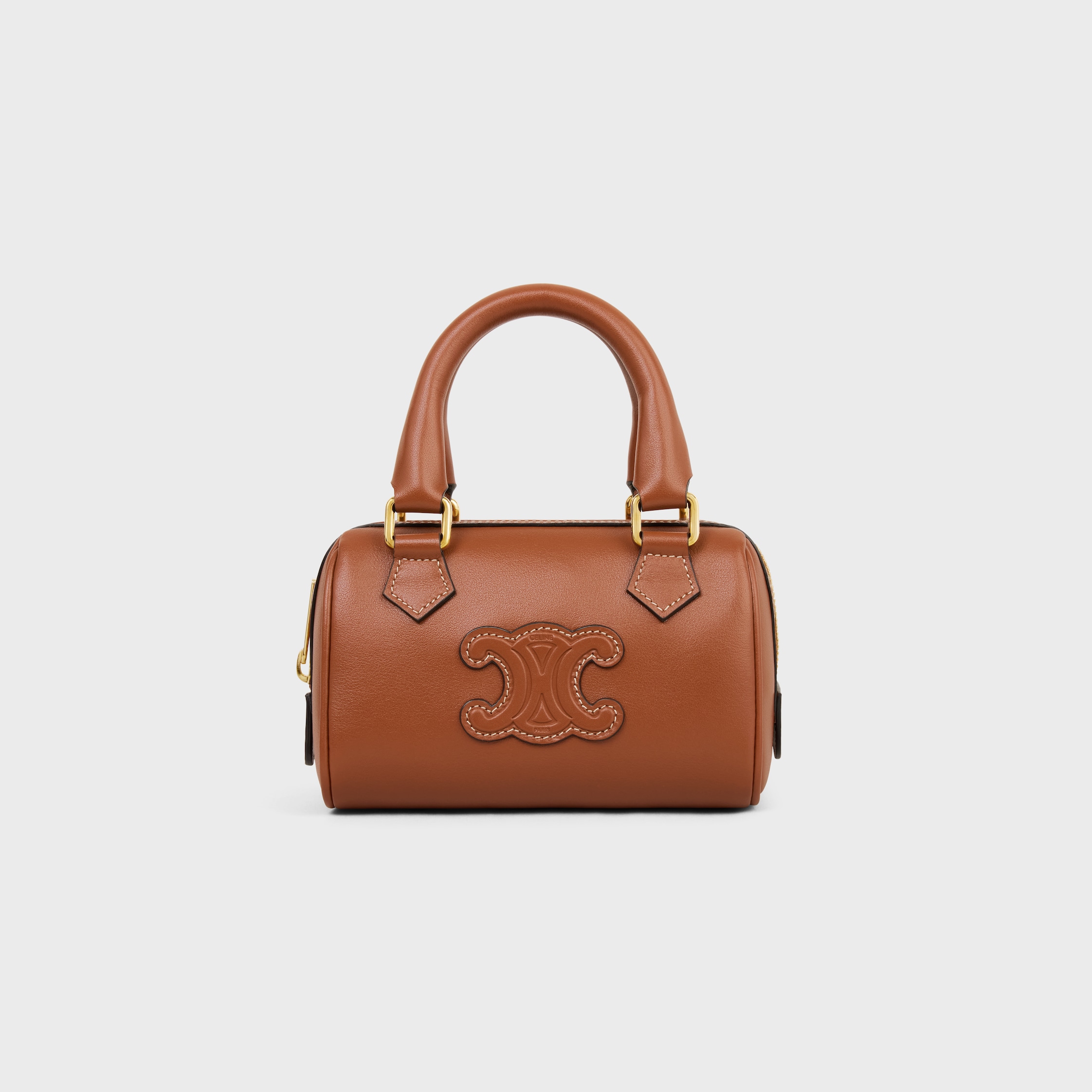 MINI BOSTON IN SMOOTH CALFSKIN - TAN | CELINE