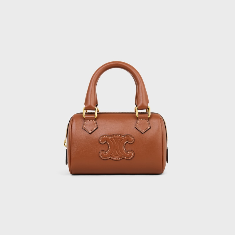 た*ん様 CELINE Mini Boston Smooth Calfskin MINI BOSTON IN SMOOTH CALFSKIN - TAN | CELINE