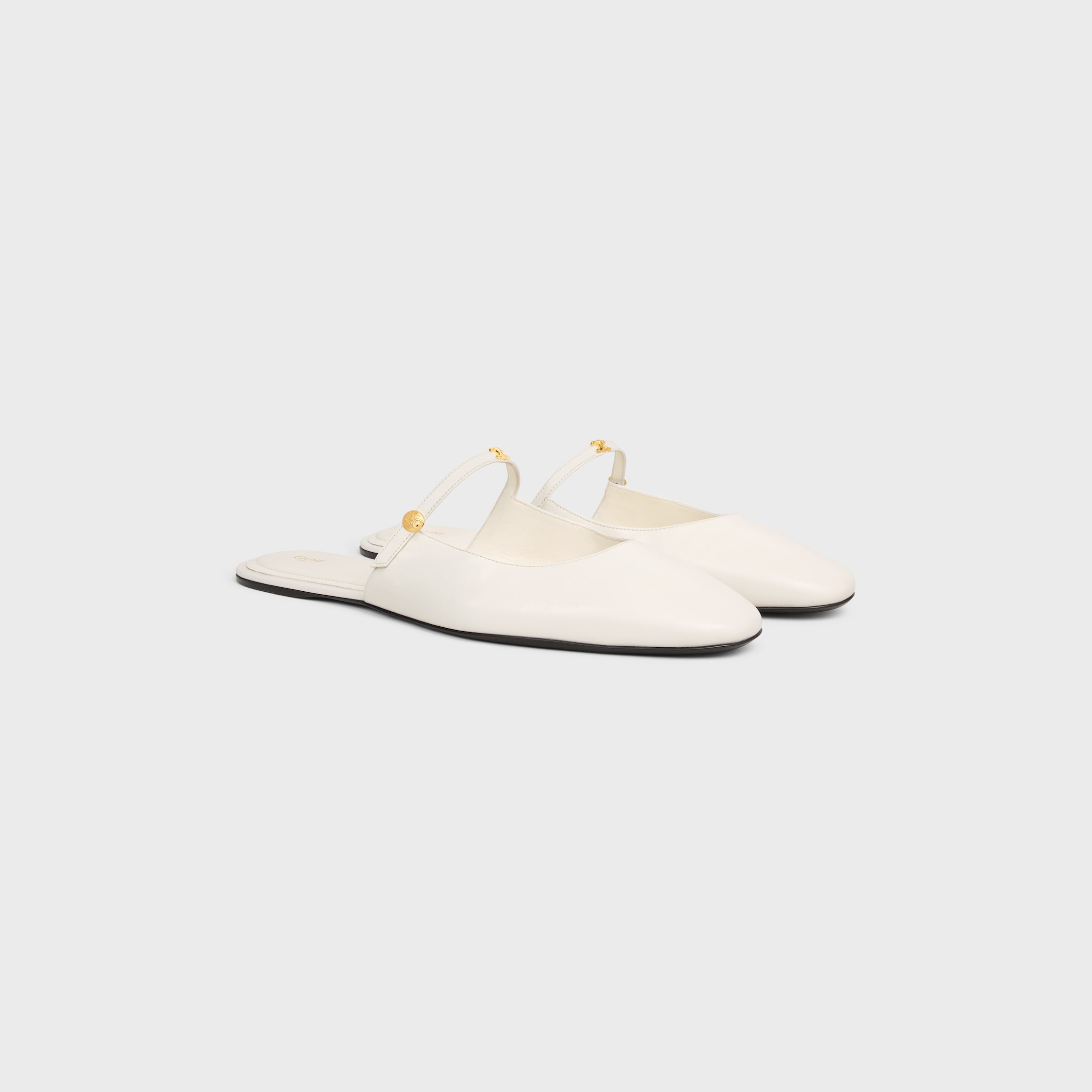MACARON MULE IN GOATSKIN - CHALK | CELINE