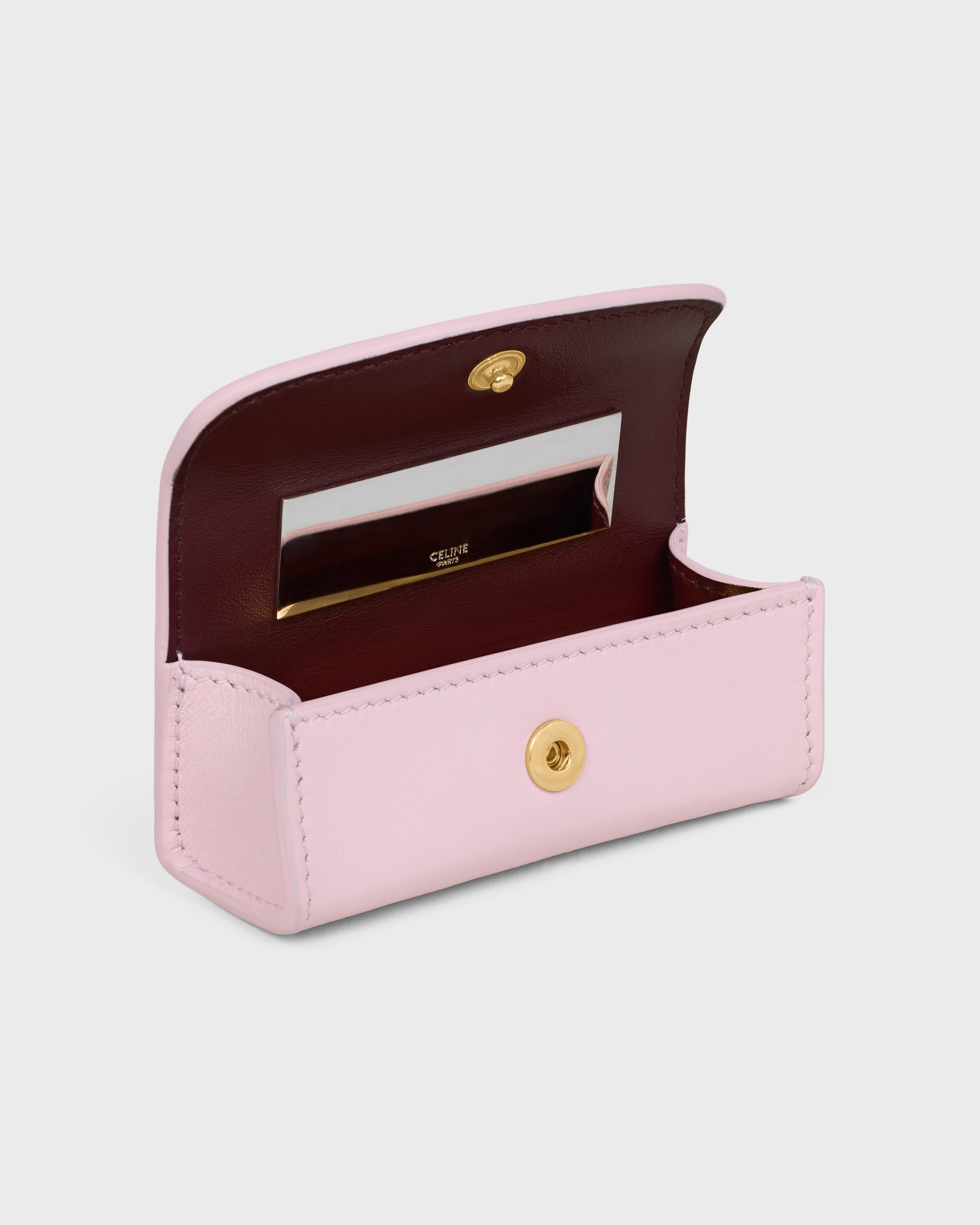 LIPSTICK CASE IN SMOOTH CALFSKIN - DIRTY PINK / SYRAH | CELINE