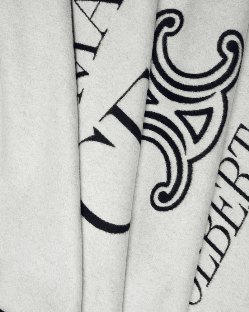 MAISON BLANKET - IVORY/BLACK -  - 1 | CELINE