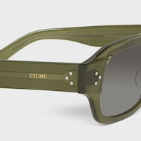 Black Frame 61 sunglasses in Acetate - TRANSPARENT KHAKI -  - 2 | CELINE