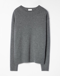 CLASSIC ELBOW-PATCH CREWNECK - SMOKE GREY -  - 1 | CELINE