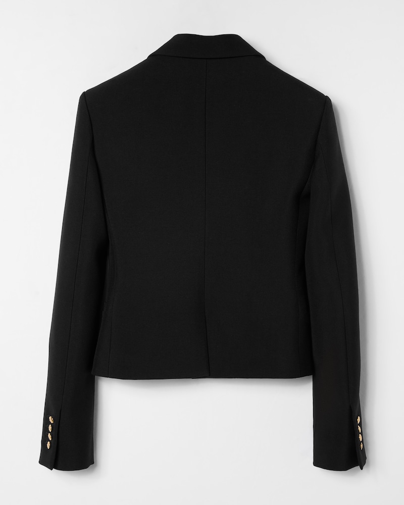fitted jacket IN wool - BLACK -  - 1 | CELINE