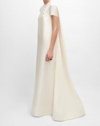 dress IN silk organza - OFF WHITE -  - 2 | CELINE